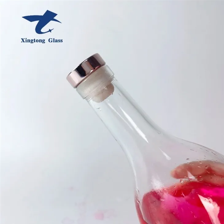 750ml Round Potbelly Brandy Glass Bottles