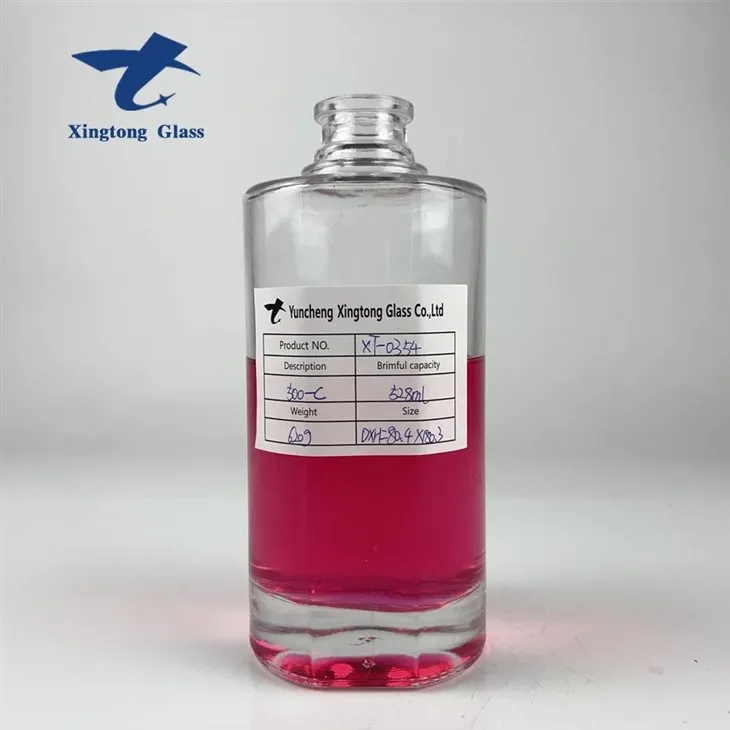 Heavy Base Round Tequila Glass Bottles