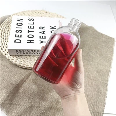 Premium Round Mini Whiskey Glass Bottles